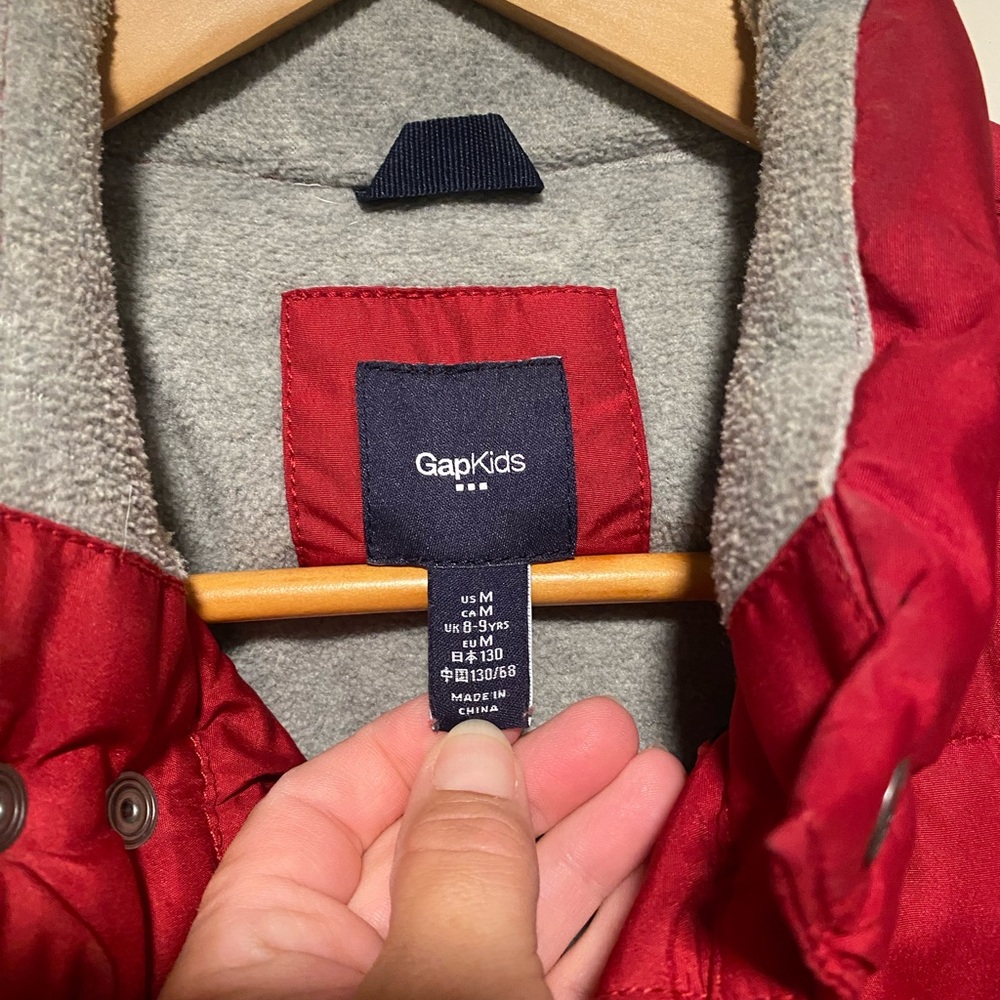 GAP Kids Red Puffer Jacket